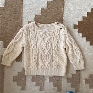 Baby Gap cream woven sweater